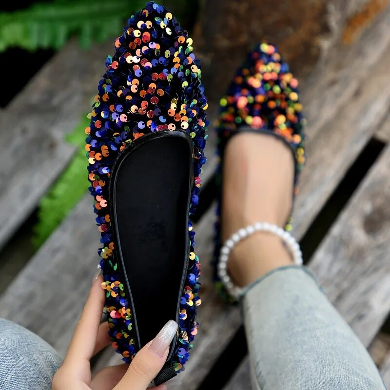 Modne ženske cipele s okruglim prstima, niske potpetice, ženske balerinke, luksuzne marke Mrežaste cipele, ženske natikače, ležerne Zapatos De Mujer