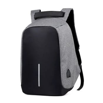 Чанта против кражба Мъжка раница за лаптоп Пътна раница Дамска бизнес USB зареждане с голям капацитет Ученически чанти за рамо