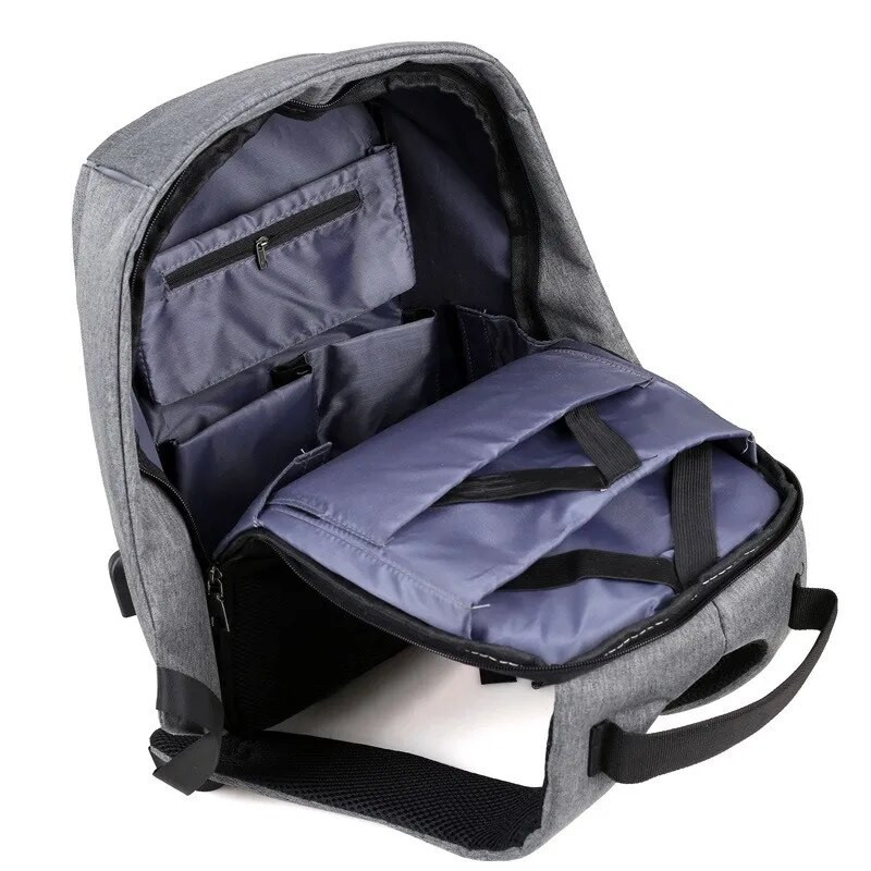 Lopásgátló táska Férfi Laptop Hátizsák Utazási Hátizsák Női Nagy kapacitású üzleti USB töltő Főiskolai diák iskolai válltáskák