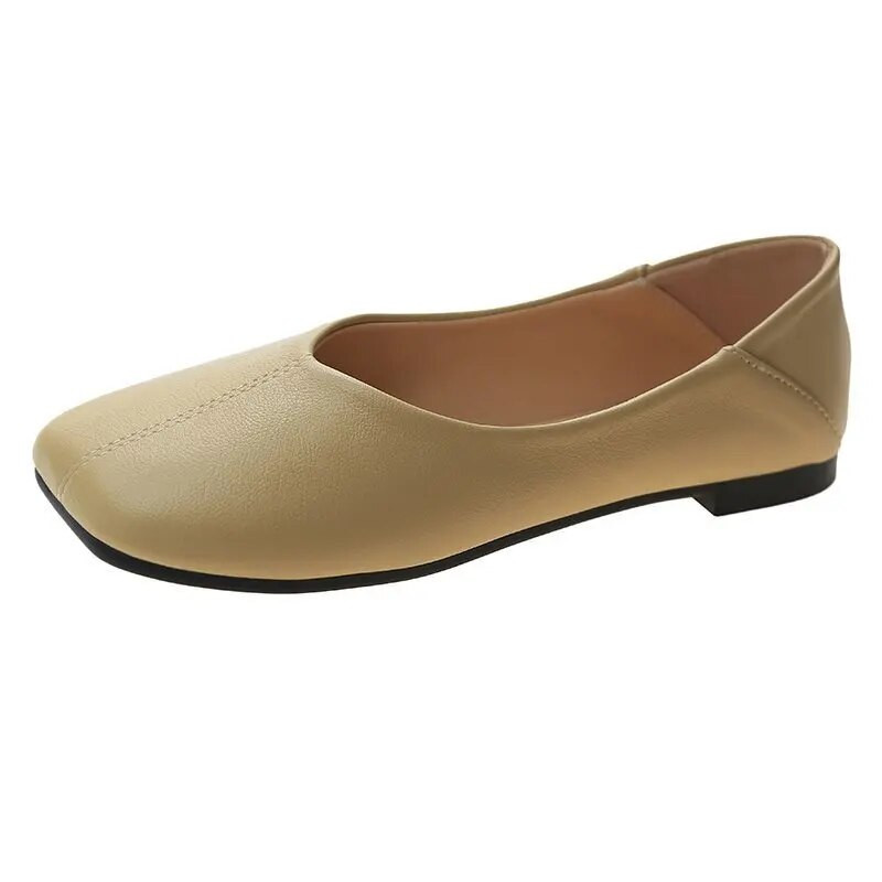 Moteriški buteliai Naujos balerinos Minkštos odinės mokasinai, slydimo retro stiliaus batai Pavasaris vasara vairavimo batai Moterų mulai Šlepetės kasdienės