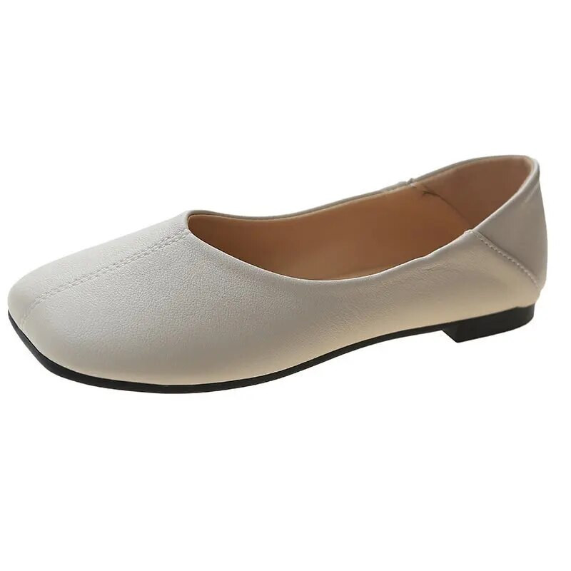 Moteriški buteliai Naujos balerinos Minkštos odinės mokasinai, slydimo retro stiliaus batai Pavasaris vasara vairavimo batai Moterų mulai Šlepetės kasdienės