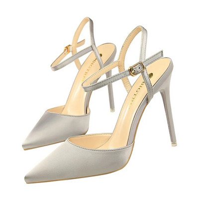BIGTREE Moteriški aukštakulniai batai su smailia nosimi Moteriški 10,5 cm „Slingback Pumps“ moteriški sagties dirželiai vakarėliui „Stilettos“ batai