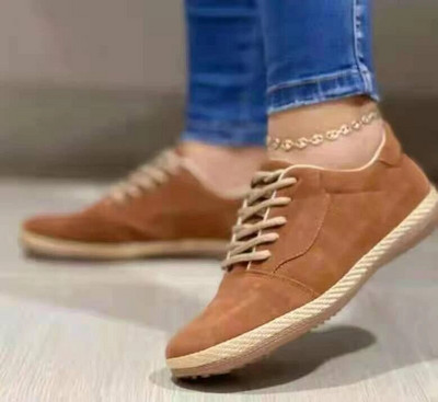 Didelio dydžio moteriški batai 2024 m. pavasario rudens apvalūs suvarstomi lengvi laisvalaikio moteriški batai Vintažiniai patogūs plokščiapadžiai moteriški batai