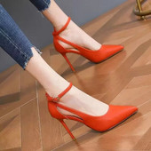 Seksualūs One Word sagtimi aukštakulniai Vasariniai madingi batai su aukštakulniais moteriški batai vakarėliui su dideliu smailiu pirštu