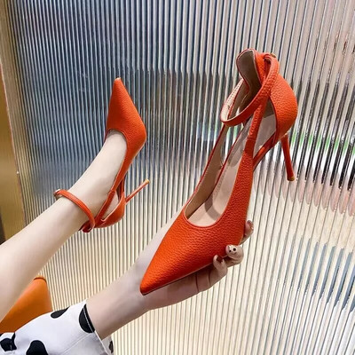 Seksualūs One Word sagtimi aukštakulniai Vasariniai madingi batai su aukštakulniais moteriški batai vakarėliui su dideliu smailiu pirštu