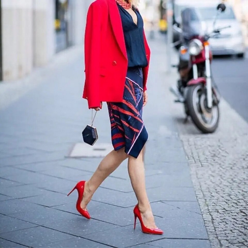 Seksualūs plonakulniai aukštakulniai moteriški batai smailiais pirštais Pumpos aukštakulniai batai juodi 10 cm seklūs vakarėlio vestuviniai batai plius 34-43