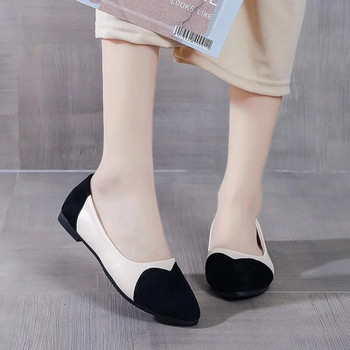 Нови големи дамски обувки с плоска подметка Модни дамски обувки с кръгла глава С форма на сърце Комфортни меки подметки Ежедневни обувки за жени Zapatos De Mujer