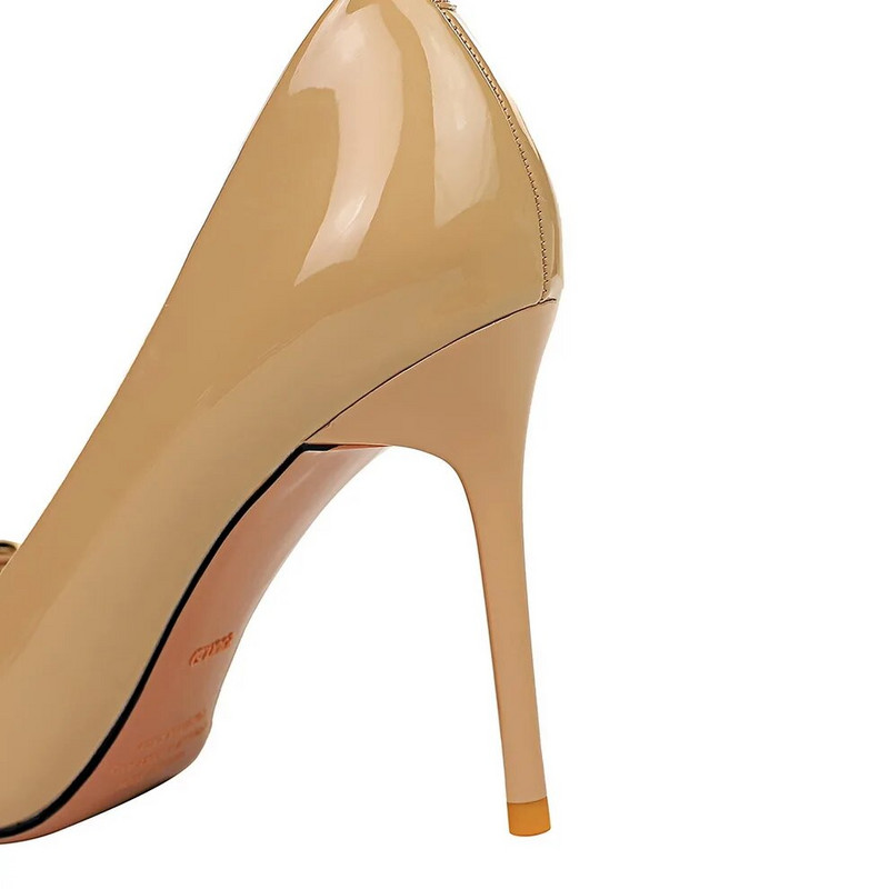 OL biuro moteriški batai lakinės odos aukštakulniai moteriški batai smailianosiai Suknelė Batai Pagrindiniai pompos Moteriška valtis Zapatos Mujer