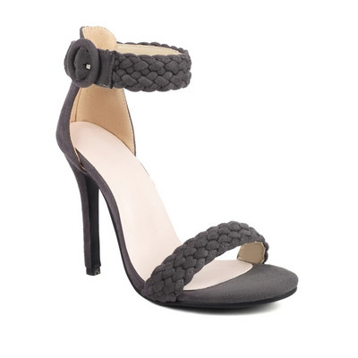 Moteriški vasariniai bateliai su petnešėlėmis 2023 m. Seksualūs juodai pilki Gladiator Flip Flops aukštakulniai vakarėliui Fetišo šokių batai moteriški, didelis 45 dydis