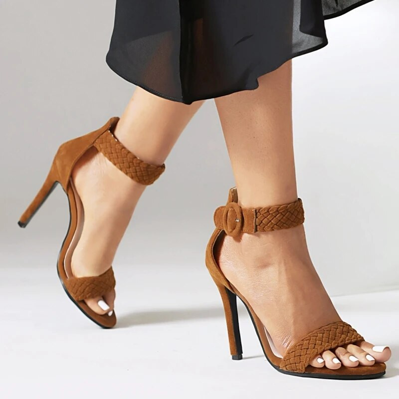 Moteriški vasariniai bateliai su petnešėlėmis 2023 m. Seksualūs juodai pilki Gladiator Flip Flops aukštakulniai vakarėliui Fetišo šokių batai moteriški, didelis 45 dydis