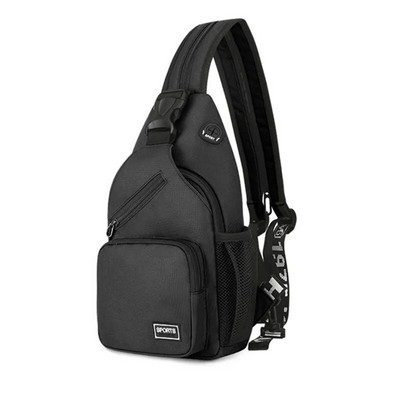 Polarshe Putna muška torba za prsa na rame s rupom za slušalice Sportska torba za prsa Crossbody Mini ženska torba za pojas Višenamjenski ruksak