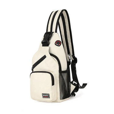 Polarshe Putna muška torba za prsa na rame s rupom za slušalice Sportska torba za prsa Crossbody Mini ženska torba za pojas Višenamjenski ruksak