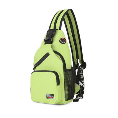 Polarshe Putna muška torba za prsa na rame s rupom za slušalice Sportska torba za prsa Crossbody Mini ženska torba za pojas Višenamjenski ruksak