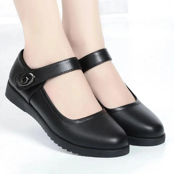 Дамски сладки, удобни, каишки с катарама, издълбани бели летни плоски обувки, дамски ежедневни противоплъзгащи се черни стилни улични обувки H5746