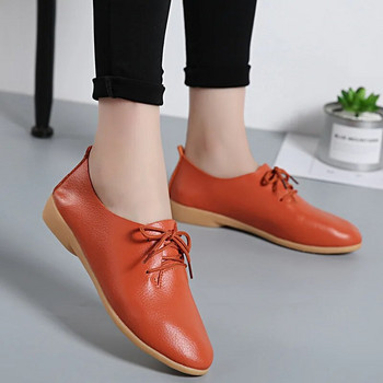 Летни мокасини от естествена кожа Дамски ежедневни обувки Мокасини Дамски обувки с меки остри пръсти Дамски обувки с равни обувки Дамски yui8