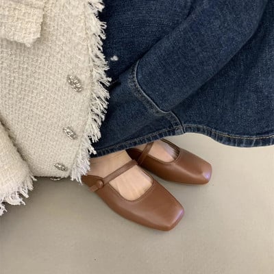 Nove ljetne ženske cipele u korejskom stilu 2023. Retro sandale velikih veličina za žene Modne ležerne ravne cipele Zapatos De Mujer