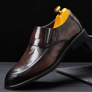 2023 Νέα Ανδρικά Δερμάτινα Παπούτσια Ποιότητας British Business Extra Size 38-44 Μαλακό Δερμάτινο Ανδρικό Δερμάτινο Παπούτσια Φόρεμα