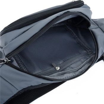 Bodypack Running Ανδρική τσάντα στήθους Τσάντα Messenger Τσάντα μονής ώμου Ανθεκτική στη χρήση PU Αδιάβροχη τσάντα κινητού πορτοφολιού μεγάλης χωρητικότητας