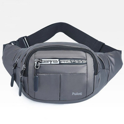 „Bodypack Running“ vyriškas krūtinės krepšys, vienas pečių krepšys, dėvėjimuisi atsparus PU, atsparus vandeniui, didelės talpos piniginės mobilusis krepšys