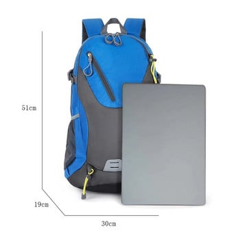 Ежедневна раница с голям капацитет 40L Мъжка/Женска водоустойчива чанта за лаптоп Туристическа спортна раница Колоездене Пътна чанта