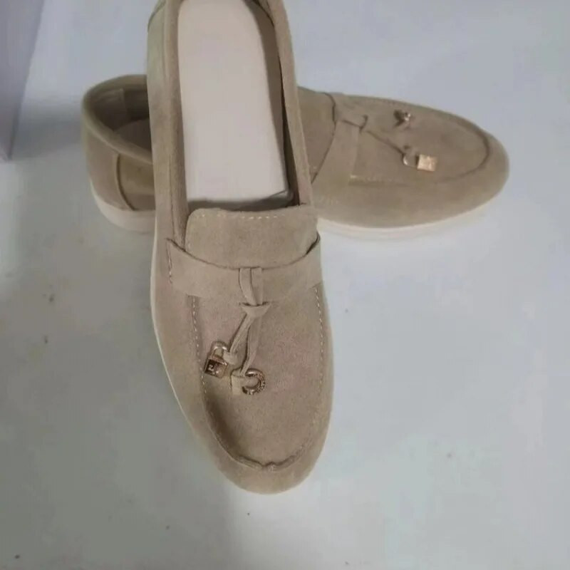 Didelio dydžio moteriški batai 2023 m. Nauji moteriški plokščiapadžiai batai minkštu dugnu Patogūs slydimo moteriški batai Rudeniniai laisvalaikio batai moteriški