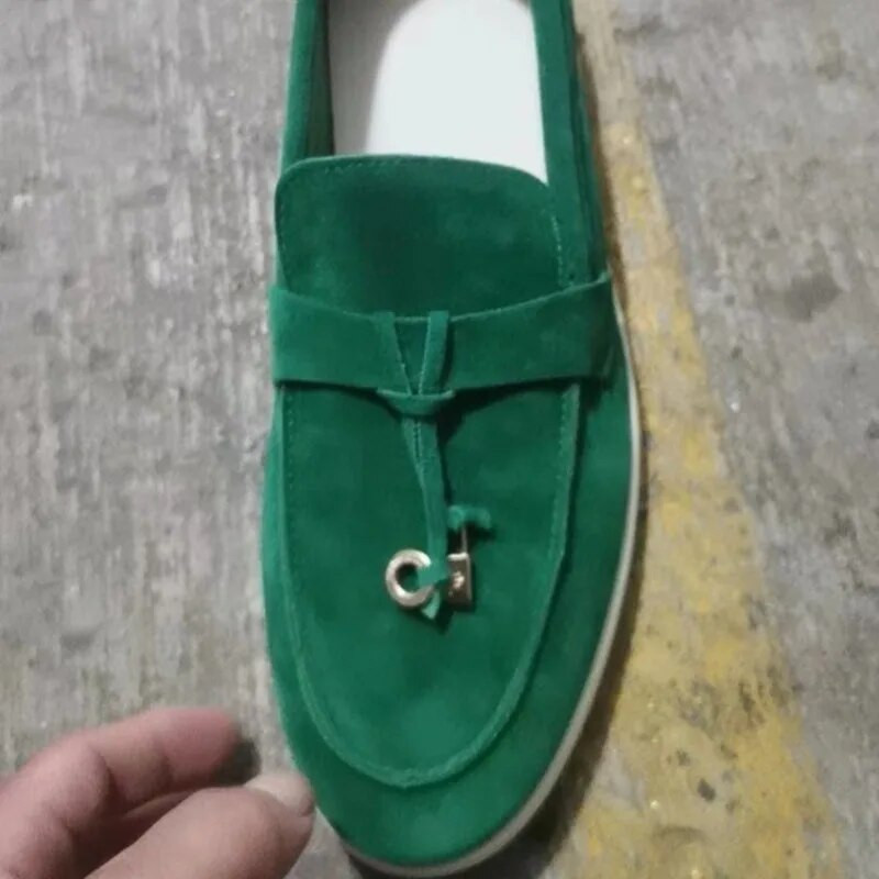 Didelio dydžio moteriški batai 2023 m. Nauji moteriški plokščiapadžiai batai minkštu dugnu Patogūs slydimo moteriški batai Rudeniniai laisvalaikio batai moteriški