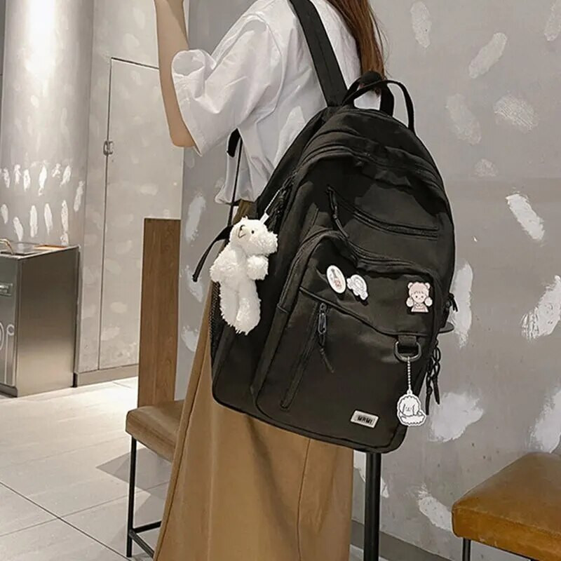 Mados studentų koledžo kuprinė didelės talpos miela studentų koledžo kuprinė mokyklinė krepšys viduriniojo studento paauglių kelioninė kuprinė