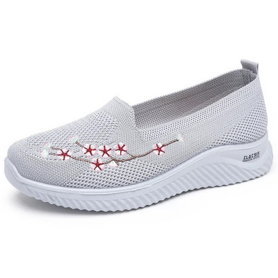 Tenisice Ženske mrežaste prozračne udobne matične cipele s cvjetnim motivima Meka jednobojna modna obuća Ženska lagana Zapatos de mujer