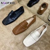 odiniai bateliai moterims plokščiapadžiai batai kvadratiniais pirštais slydimo ant seklių patogūs laisvalaikio moteriški batai vairavimo vakarėliui vc3498