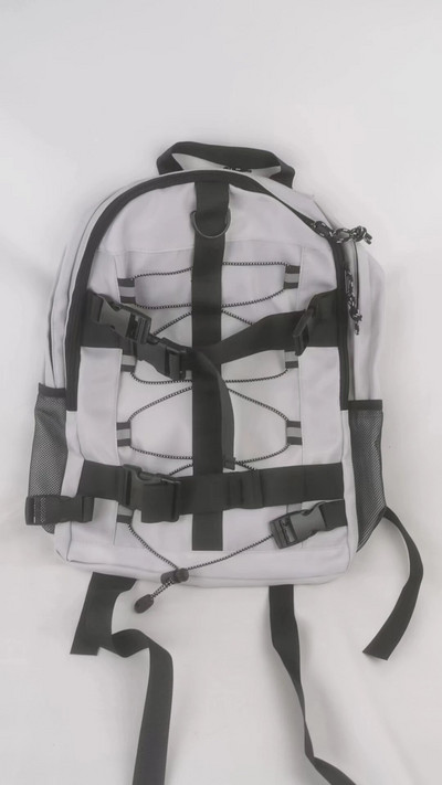 Kuprinė Vyriški Kelioniniai Krepšiai Hip-hop Function Riedlentės Krepšys Didelės talpos vidurinės mokyklos kuprinė Moteriška Laisvalaikio Kelionės Kuprinė