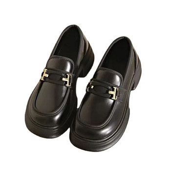 Γυναικεία Loafers Παπούτσια Γυναικεία παπούτσια Oxfords Στρογγυλά παπούτσια μαύρα φλατ βρετανικού στυλ Clogs πλατφόρμα Casual αθλητικά παπούτσια Απαλά μικτά χρώματα