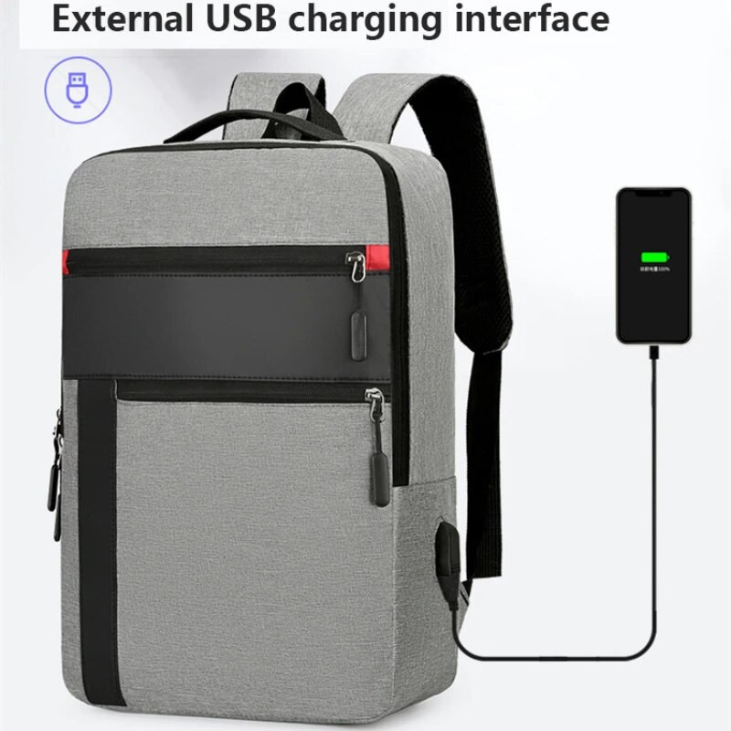 Vyriška neperšlampama kuprinė Daugiafunkcis nugaros krepšys Vyriškas verslo 15,6 colio nešiojamojo kompiuterio kuprinė USB įkraunama kuprinė laisvalaikio kuprinė