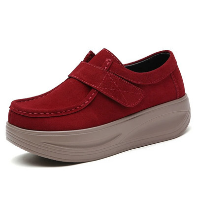 2023 Divat Női Cipők Platform Cipők Bőr Velúr Plüss Slip on Sneakers Bojt Rojtos cipők Mokaszinok Női Vintage Cipők