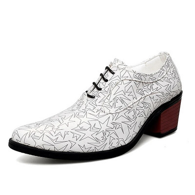 Nauji, 2023 m. Prabangūs auksiniai vyriški aukštakulniai odiniai batai mokasinai Dizaineriniai smailianosiai suknelių avalynė Vyriški vestuviniai iškilmingi batai, didelis 46 dydis