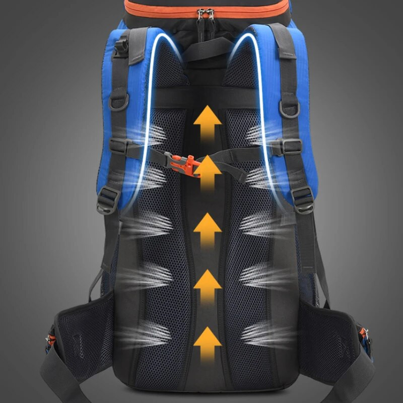 „Picnic Camping“ kuprinė, didelės talpos lauko sportinis krepšys, daugiafunkcinė, atspari vandeniui ir apkrovą mažinanti kuprinė