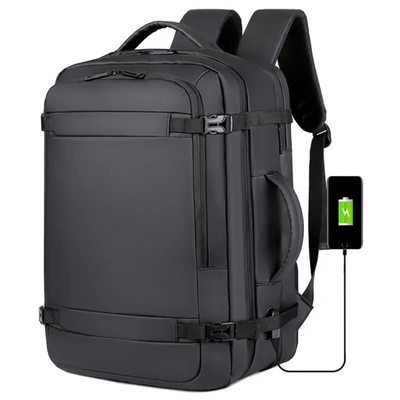 45 literes, nagy kapacitású, többfunkciós, bővíthető, újratölthető kézi hátizsák Vízálló, üzleti utazó számítógépes hátizsák férfiaknak