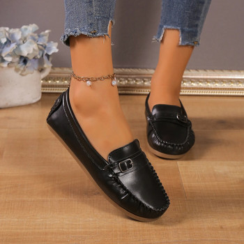 Γυναικεία PU Δερμάτινα Loafers Παπούτσια Καθημερινά Γυναικεία Flat Γυναικεία παπούτσια Γυναικεία ανοιξιάτικα μοκασίνια Casual Slip on Shoes Γυναικεία Loafers