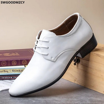 The Office Italiano DERBI Оксфорд обувки за мъже Office 2024 КОЖЕН Бизнес костюм Елегантни обувки за мъже Класически обувки за мъже