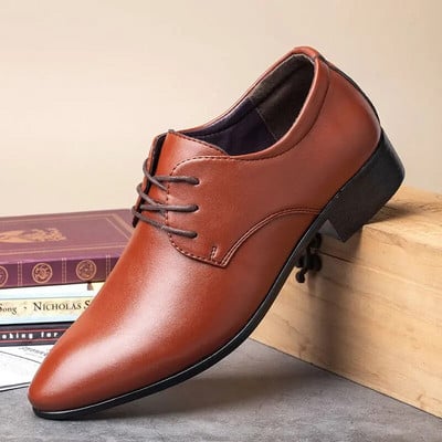 The Office Italiano DERBI Oxford cipele za muškarce Office 2024 KOŽNO poslovno odijelo Elegantne cipele za muškarce Klasične cipele za muškarce