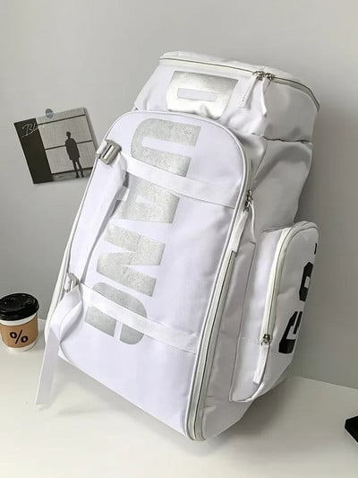 Moteriška kuprinė didelės talpos lauko kelioninis krepšys Aukštos kokybės vandeniui atsparus kempingo rankinės Krepšiai Juoda Balta Mėlyna Vyriška kuprinė