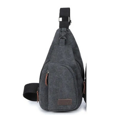 Naujausias vyrų krepšys, krūtinė, skersinis, pečių, drobės „Messenger Pack“ kelionių žygio juosmens paketas