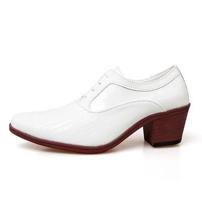 Karštas išpardavimas Krokodilas Vyriški batai su kulnais Formalūs Odiniai Ruda Vyriški Loafers Suknelė Batai Madingi Vyriški laisvalaikio batai Zapatos Hombre 2021 m.