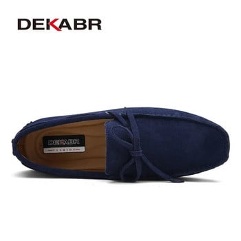 DEKABR  Ανδρικά παπούτσια casual Ανδρικά παπούτσια πολυτελείας μάρκας Loafers Μοκασίνια αναπνεύσιμη ολίσθηση σε μαύρα παπούτσια οδήγησης Μέγεθος 35-49