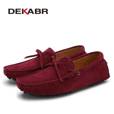 DEKABR  férfi alkalmi cipő Luxus márkájú férfi naplopók mokaszinok légáteresztő fekete vezetőcipő 35-49 méret