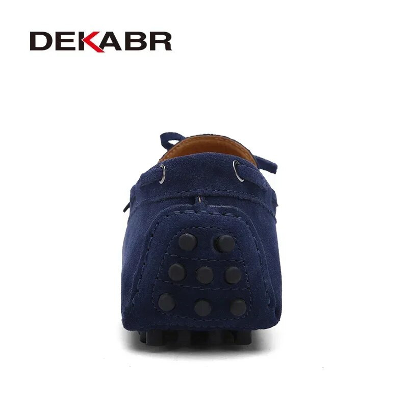 DEKABR  férfi alkalmi cipő Luxus márkájú férfi naplopók mokaszinok légáteresztő fekete vezetőcipő 35-49 méret