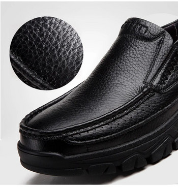 Νέα Χειροποίητα Παπούτσια 48 Ανδρικά Loafers Μαλακό Παπούτσια Χονδρή Σόλα Ανδρικά Παπούτσια Μαύρα Καφέ Slip-on