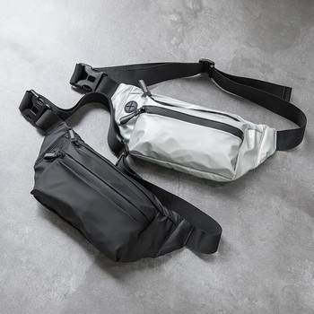 Αδιάβροχη ανδρική τσάντα μέσης Fanny Pack Fashion Πακέτο στήθους για υπαίθρια αθλητική τσάντα χιαστί Casual ταξιδιωτικό ανδρική τσάντα ζώνης Πακέτα μέσης ισχίου