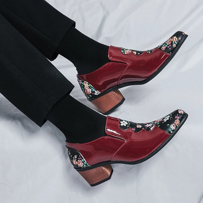 Nauji aukštos kokybės vyriški prabangūs prekės ženklo batai aukštakulniai Vyriški vestuviniai batai neslystantys vyriški suknelių batai 2023 m. klasikiniai dizainerio sportbačiai