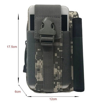Αδιάβροχη τσάντα τσάντας για άντρες μέσης εξωτερικού χώρου Αδιάβροχη ζώνη τακτικής στρατιωτικής αθλητικής κυνηγιού Molle Nylon Τσάντες κινητού τηλεφώνου Εργαλεία ταξιδιού
