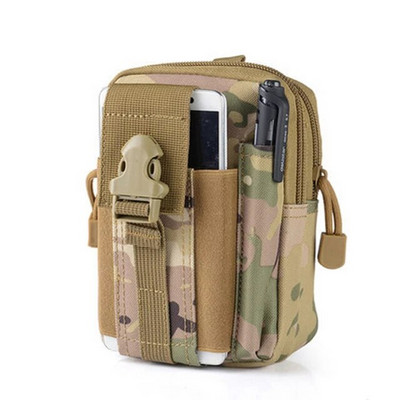 Открит Мъжки поясен пакет Bum Bag Pouch Водоустойчив тактически военен спортен ловен колан Molle Найлонови чанти за мобилни телефони Инструменти за пътуване